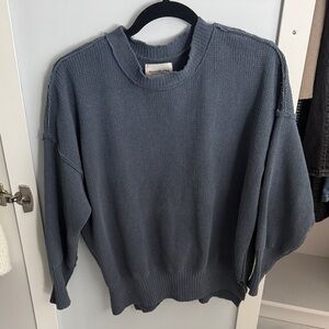 Abercrombie & Fitch Slate Blue Crewneck Sweater